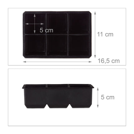 Silicone ice cube mold set of 2
