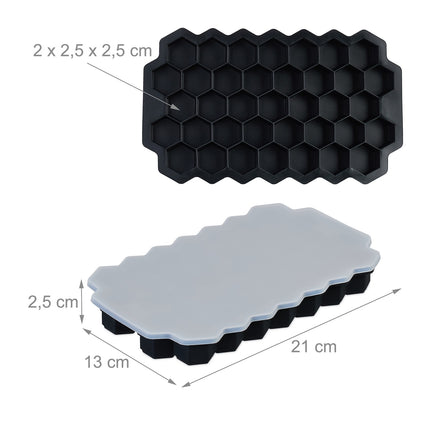 Silicone ice cube mold, set of 4