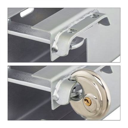 Silver Metal Trailer Lock