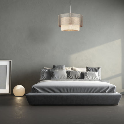 Silver pendant lamp