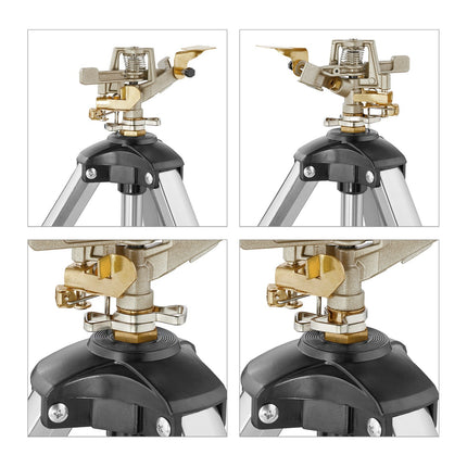 Silver pulsation sprinklers with stand