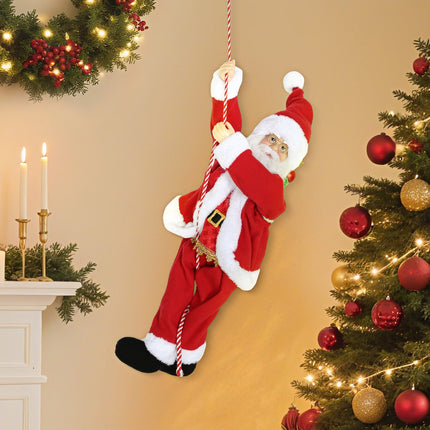 Singing Climbing Santa 60cm with Gift and Sound