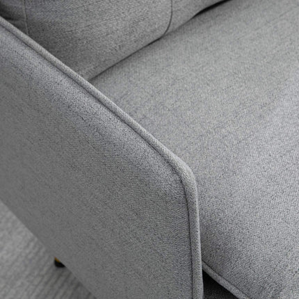 Lounge Armchair; Linen look, cushion, 120 kg capacity