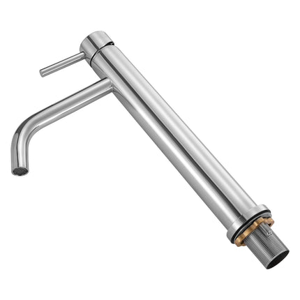 Single Handle Kitchen Faucet, High-Arc Chrome, Push Drain