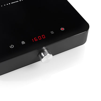 Single Induction Hob 2000W with Digital Display and Timer, Pan Detection