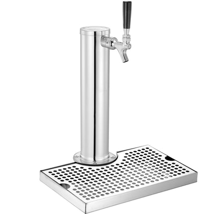 Single Tap Kegerator Tower Kit, W21.8 Regulator, A Coupler