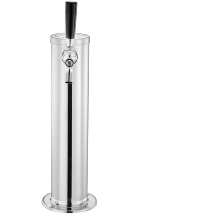 Single Tap Kegerator Tower Kit, W21.8 Regulator, S Coupler