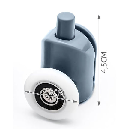 Single bottom shower wheel