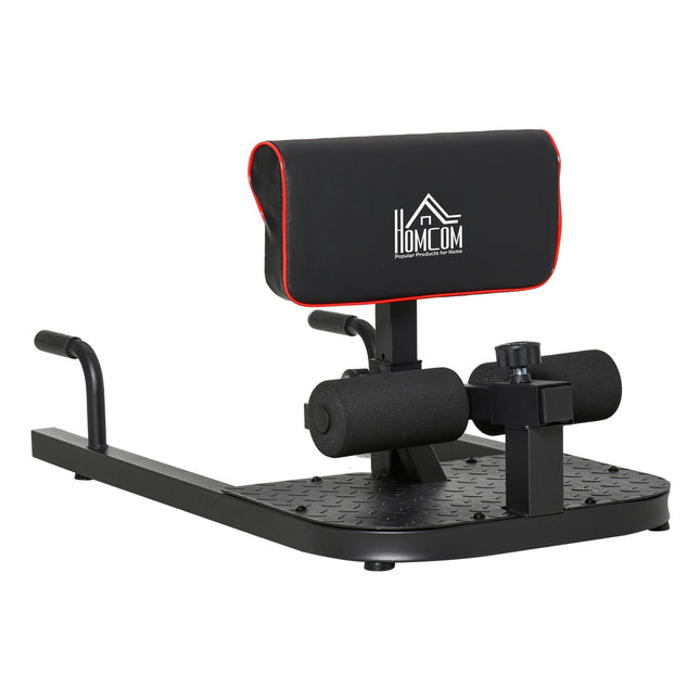 Adjustable 3-in-1 Sissy Squat & Leg Trainer, steel, black