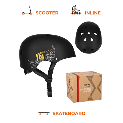 Skate Helmet, Gold, M 55-58 cm, Dial Fit, 11 Vents