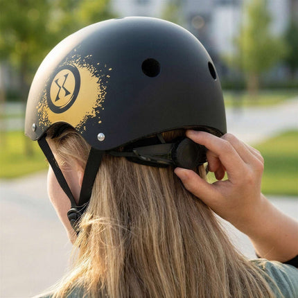 Skate Helmet, Gold, XS 48–52 cm, Dial Fit