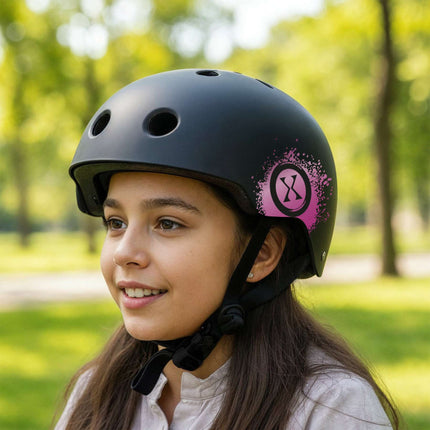 Skate Helmet, Pink, L 58–61 cm, Dial Fit, 11 Vents