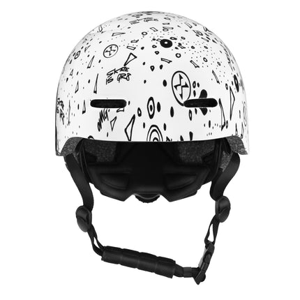Skate Helmet, White, M (55-58cm), Lightweight, 10 Vents
