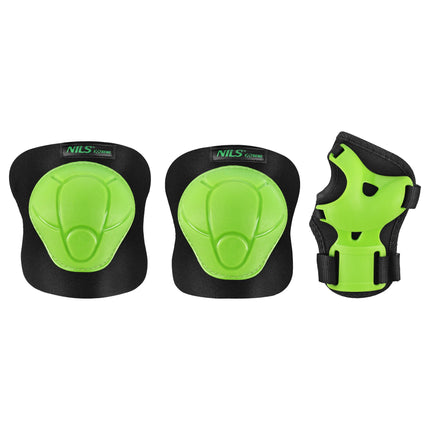 Skate Protective Gear Set – Wrist Elbow Knee, Green XS
