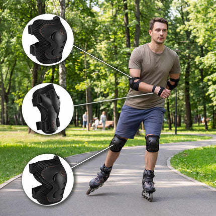 Skate Protective Gear Set – Wrist, Elbow, Knee Pads, M