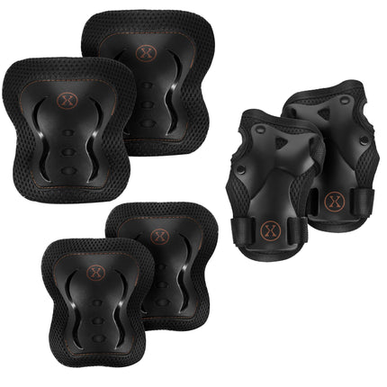 Skate Protective Gear Set, Wrist Elbow Knee Pads, Size S