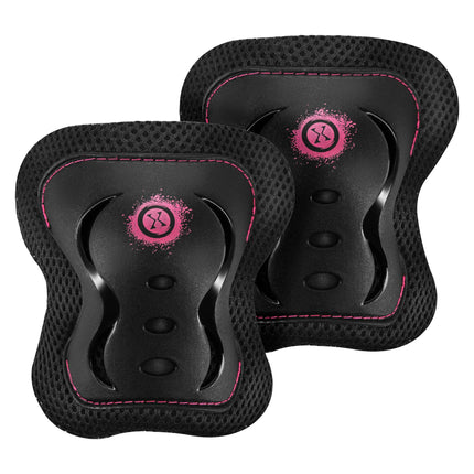 Skate Protective Gear Set, Wrist Elbow Knee, Pink S
