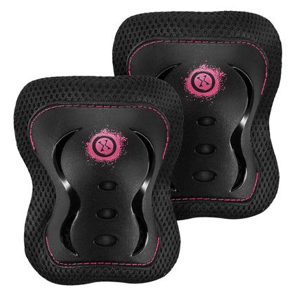 Skate Protective Gear Set, Wrist Elbow Knee, Pink S