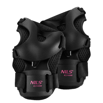 Skate Protective Gear Set, Wrist Elbow Knee, Pink S
