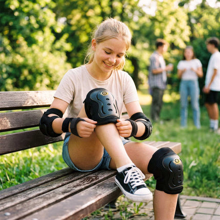 Skate Protective Gear Set, Wrist Elbow Knee, XL