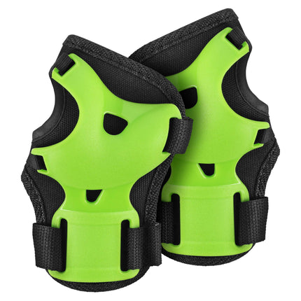 Skate Protective Pad Set, Wrist Elbow Knee, Green S