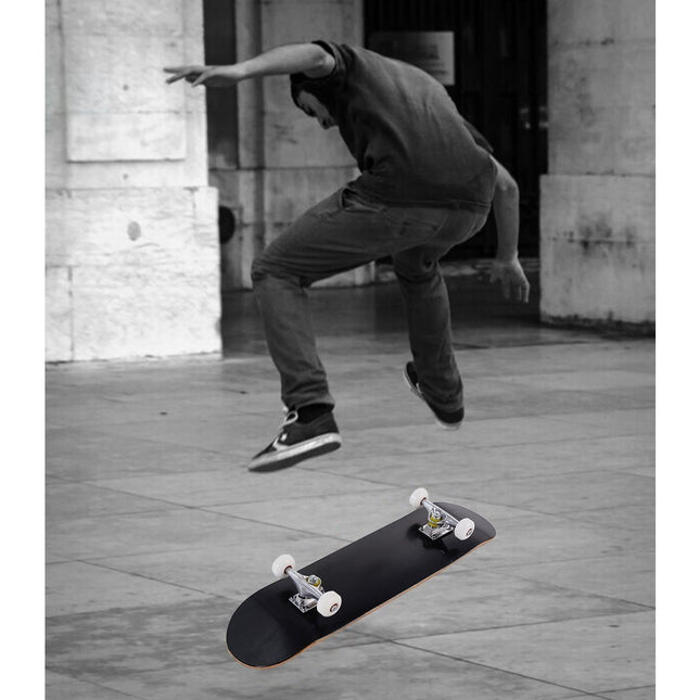 Skateboard Mini Cruiser, 20x79cm, Black, Wood Deck