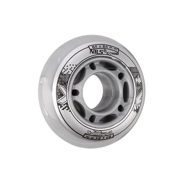 Skateboard Wheels 64x24mm 82A Transparent Set of 4