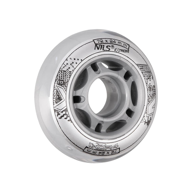 Skateboard Wheels 72x24mm 82A Transparent (4 Pack)