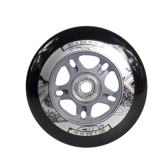 Skateboard Wheels 90x24 82A & ABEC-9 Bearings Set
