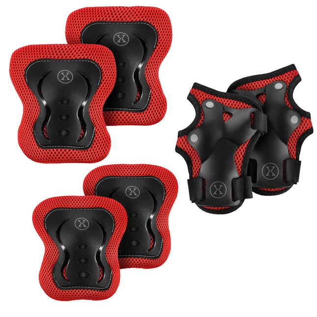 Skating Protective Gear Set, Wrist Elbow Knee Guards XL