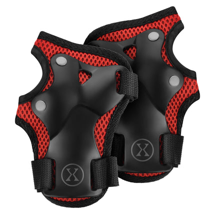 Skating Protective Gear Set, Wrist Elbow Knee, Red S