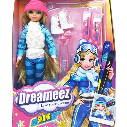 Ski Set for Kids with Skis, Poles, and Boots