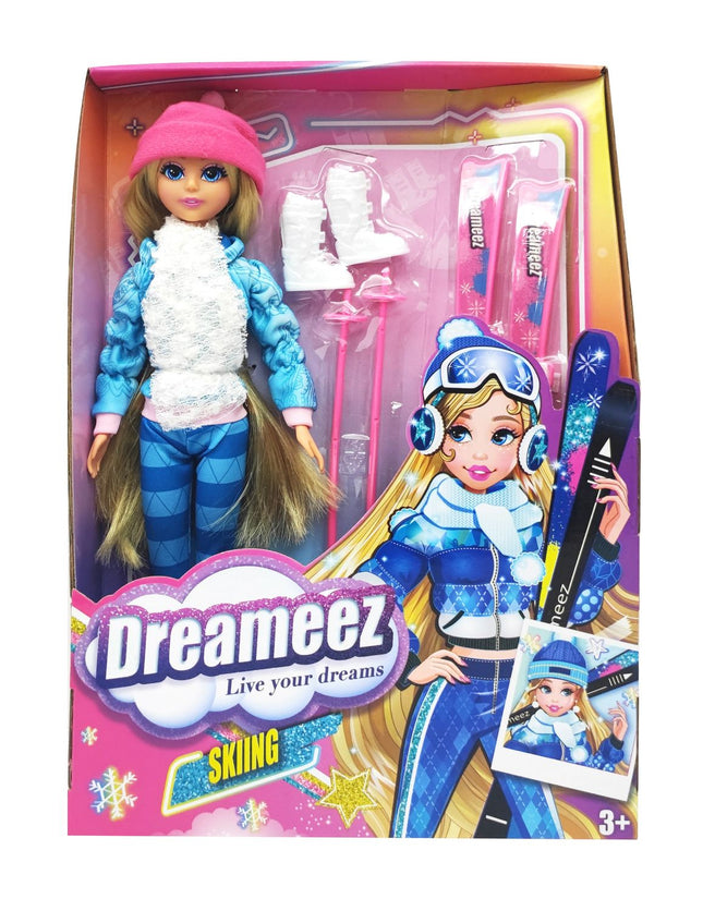 Ski Set for Kids with Skis, Poles, and Boots