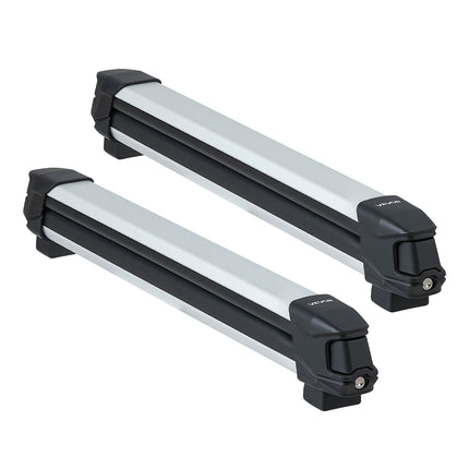 Ski and Snowboard Roof Rack, 2-Pack Locking, 6 Skis