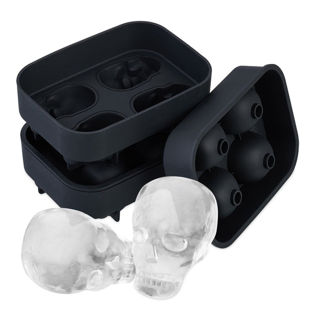Skull ice cube tray set of 2