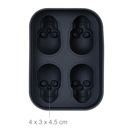 Skull ice cube tray set of 2