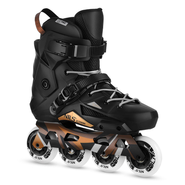 Slalom Inline Skates, 80mm Wheels, ABEC-9, Size 39, Black