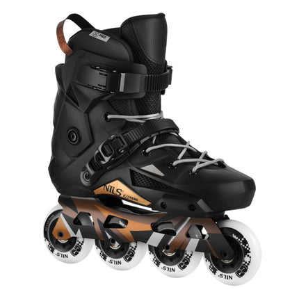 Slalom Inline Skates, Black, Size 45, 80mm
