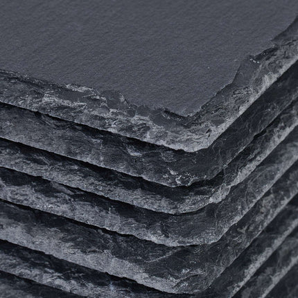 Slate Coasters Set, 20 Pieces, 10x10 cm