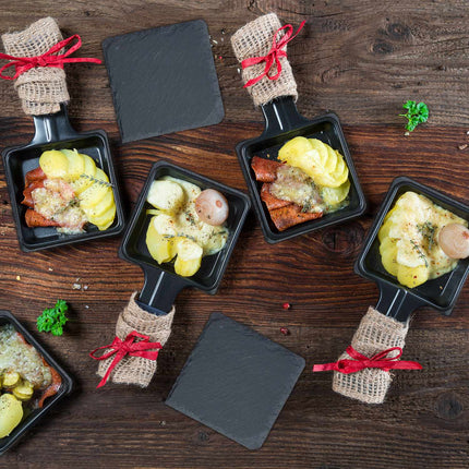 Slate Coasters Set of 16, 10x10 cm, Square