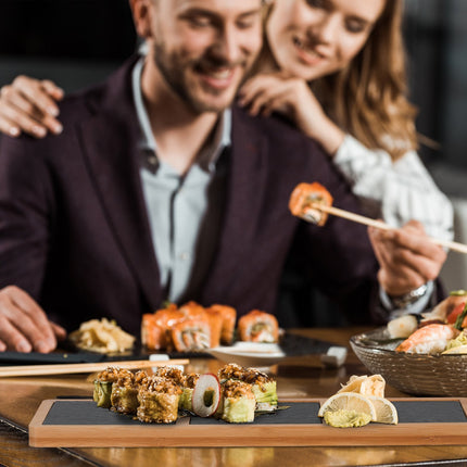 Slate and Bamboo Appetizer Serving Board, 3-Piece