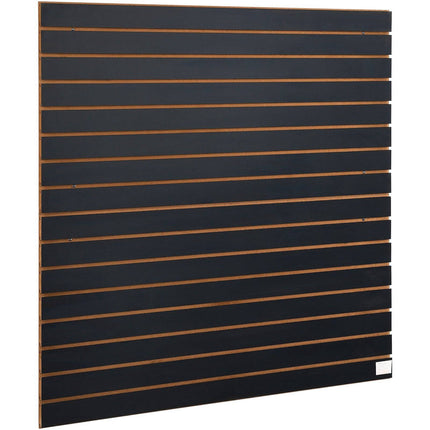 Slatwall Panels, 24 x 48 in Black MDF, Set of 2