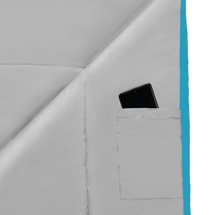 Sleeping Bag, Gray-Blue, Lightweight, Compact