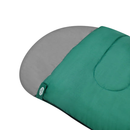 Sleeping Bag, Medium, Green-Gray, Lightweight
