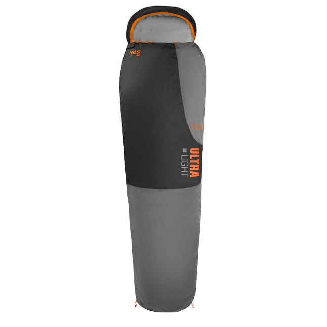 Sleeping Bag, Ultra Light, Gray-Orange, Compact