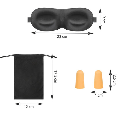 Sleeping blindfold + earplugs