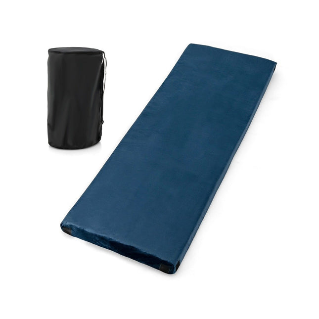 Sleeping pad camping camping mattress made of memory foam 183 x 62.5 x 6.5 cm blue