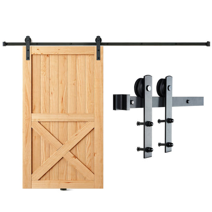 Sliding Barn Door Hardware Kit, 8ft Track, 330 lb