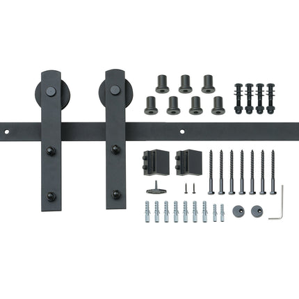 Sliding Barn Door Hardware Kit, 8ft Track, 330 lb