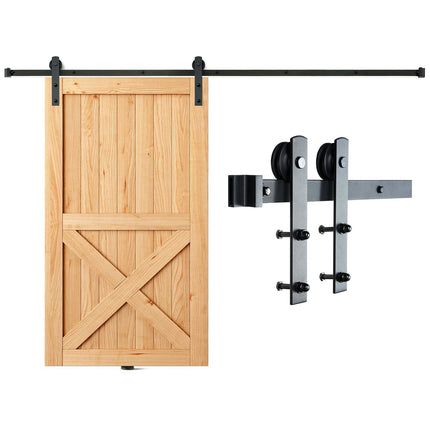 Sliding Barn Door Hardware Kit, 8ft Track, 330 lb